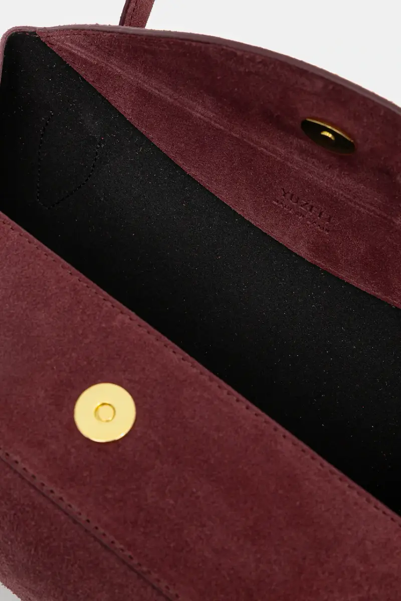 borsa in pelle scamosciata OYSTER Granata miniatura 5