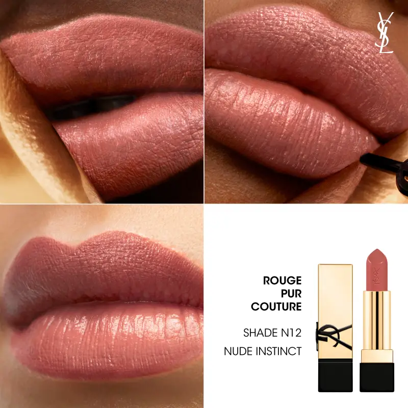 Labbra Rouge Pur Couture - Rossetto Satinato NUDE N12 - Rossetti miniatura 4