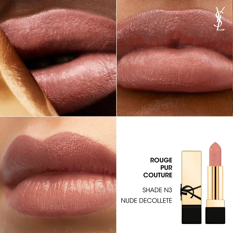 Labbra Rouge Pur Couture - Rossetto Satinato NUDE N3 - Rossetti miniatura 4