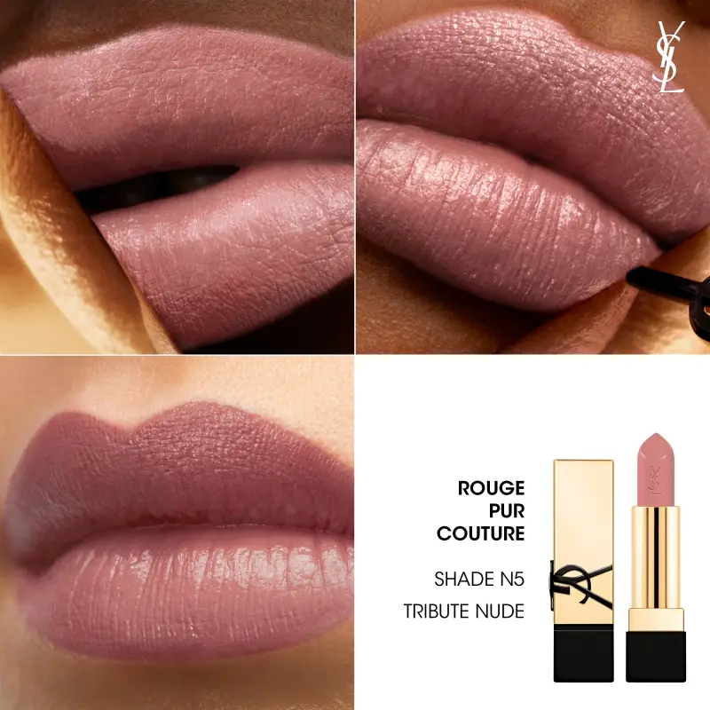 Labbra Rouge Pur Couture - Rossetto Satinato NUDE N5 - Rossetti miniatura 4