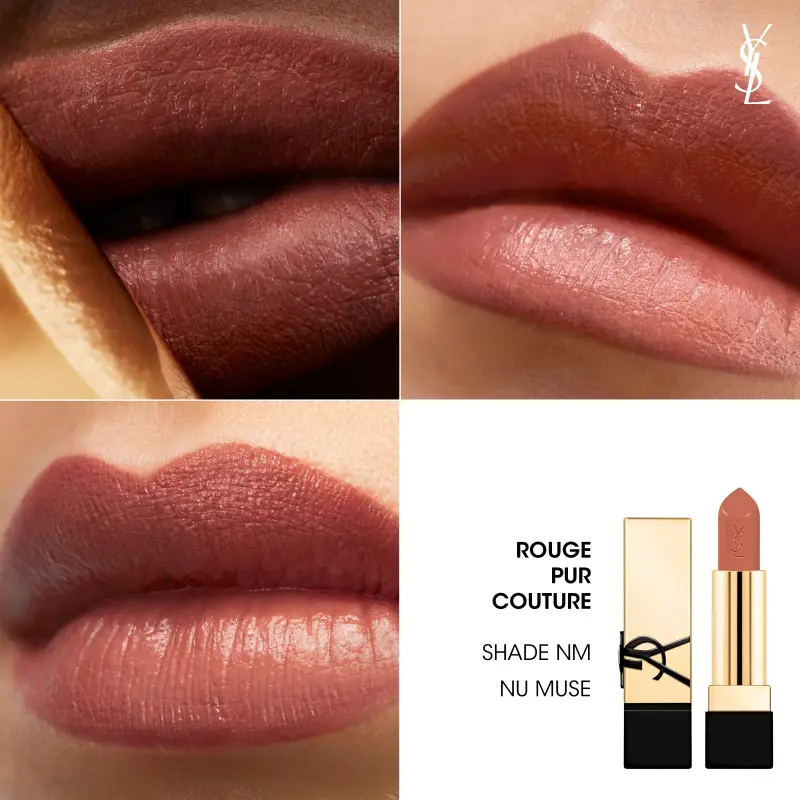 Labbra Rouge Pur Couture - Rossetto Satinato NUDE NM - Rossetti miniatura 4