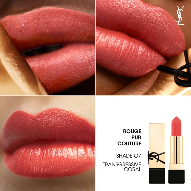 Labbra Rouge Pur Couture - Rossetto Satinato ORANGE O7 - Rossetti miniatura 4