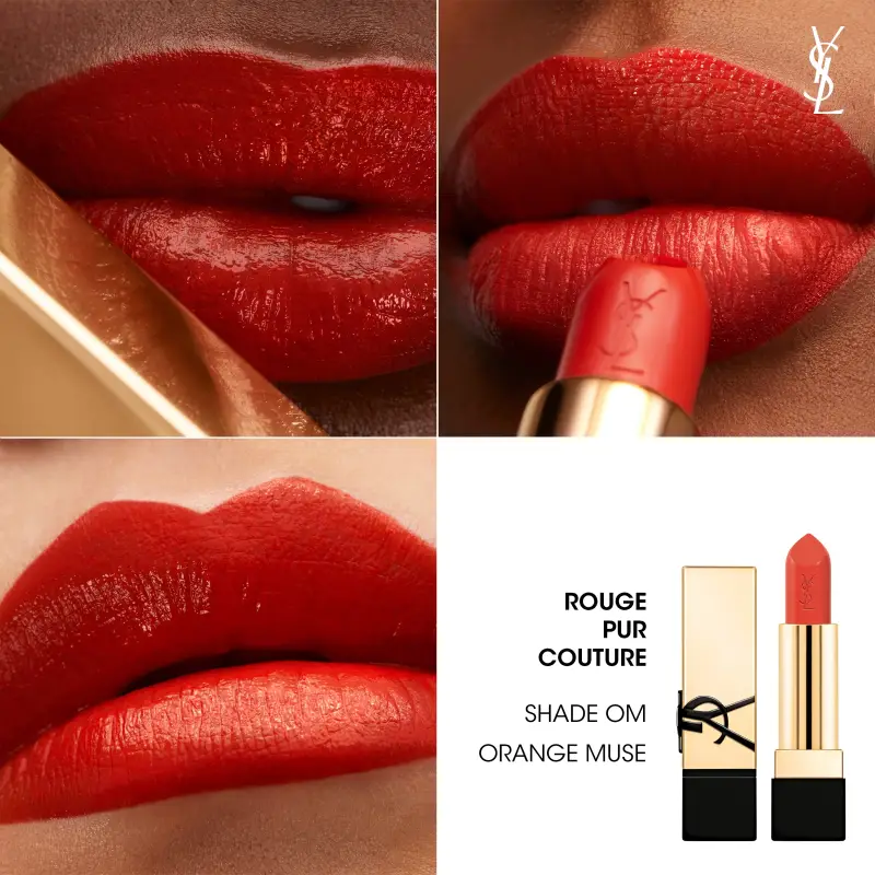 Labbra Rouge Pur Couture - Rossetto Satinato ORANGE OM - Rossetti miniatura 4