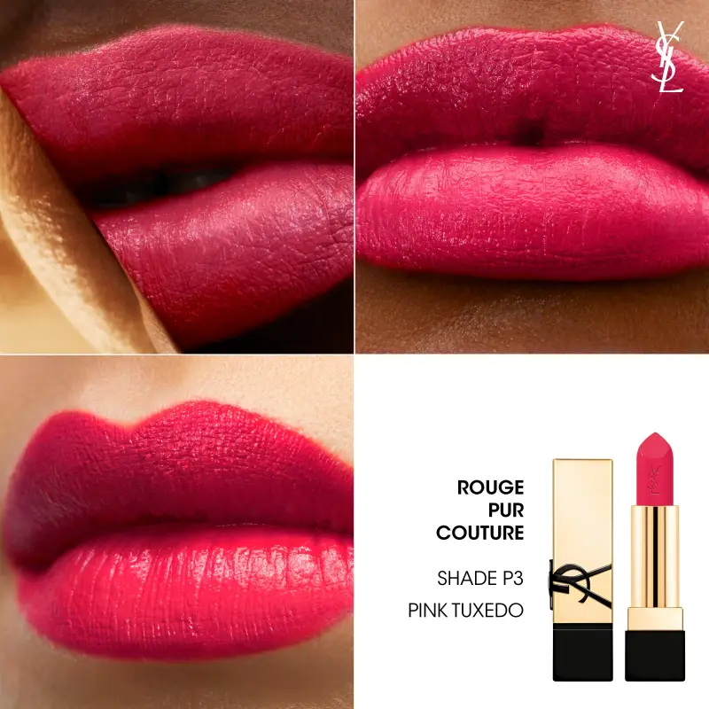 Labbra Rouge Pur Couture - Rossetto Satinato PINK P3 - Rossetti miniatura 4