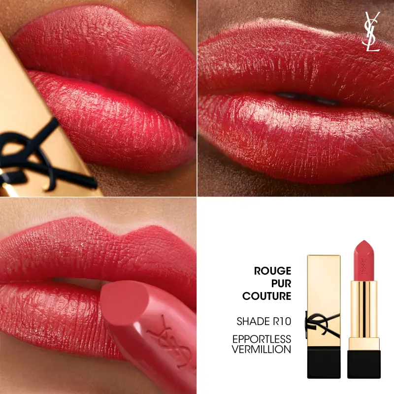 Labbra Rouge Pur Couture - Rossetto Satinato ROUGE R10 - Rossetti miniatura 4