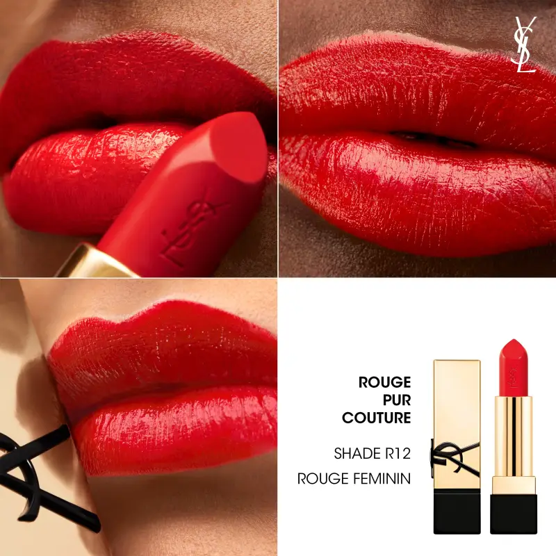 Labbra Rouge Pur Couture - Rossetto Satinato ROUGE R12 - Rossetti miniatura 4