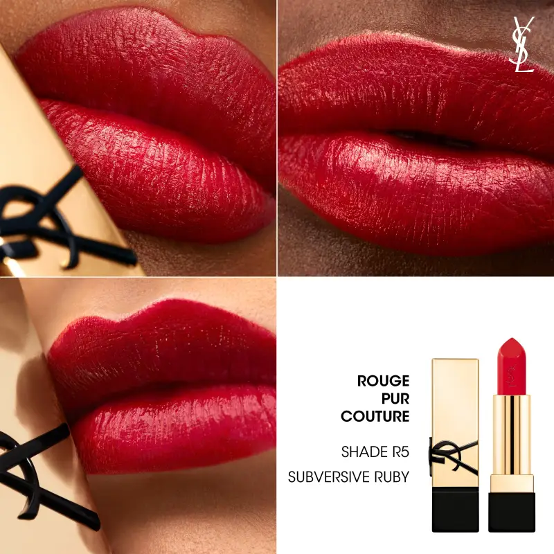 Labbra Rouge Pur Couture - Rossetto Satinato ROUGE R5 - Rossetti miniatura 4