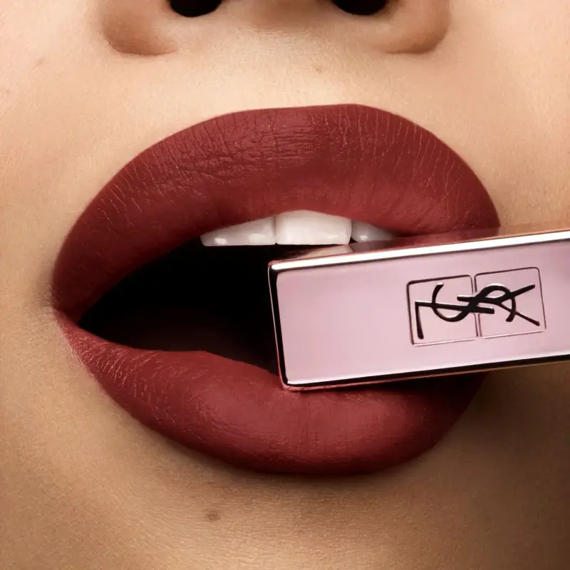 Labbra Rouge Pur Couture The Slim Glow Matte 205 Secret Rosewood - Rossetti miniatura 2