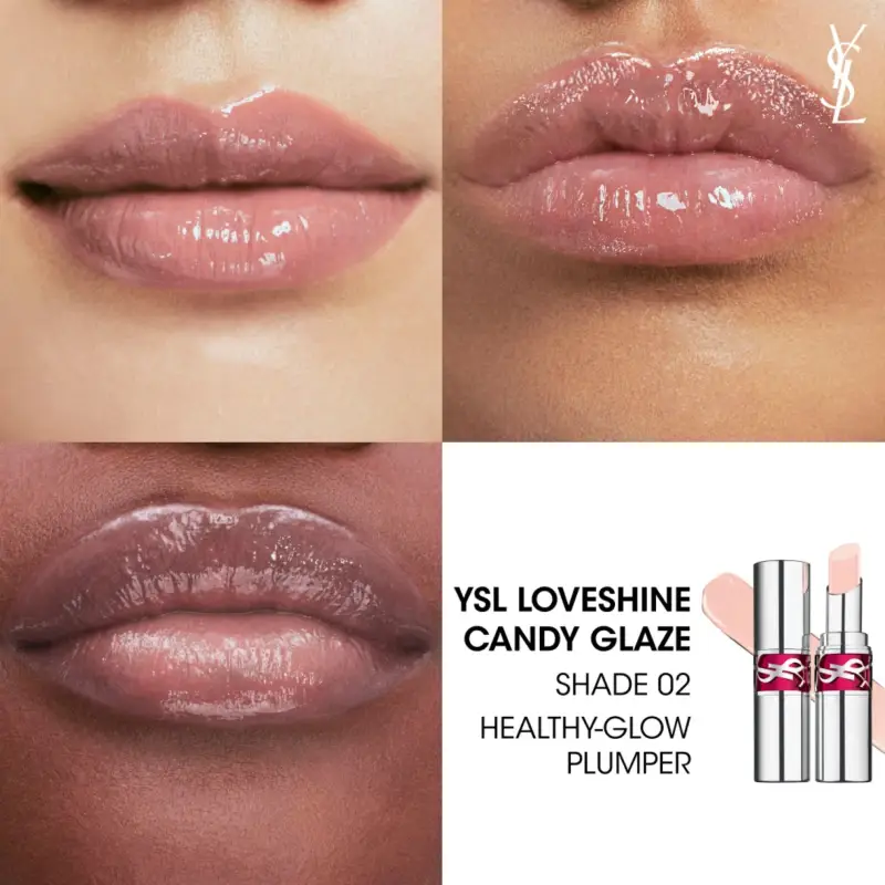 Labbra YSL Loveshine Candy Glaze 02 Healthy-Glow Plumper - Gloss miniatura 3