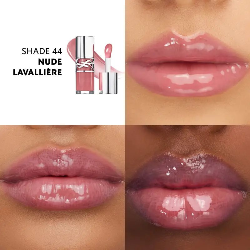 Labbra YSL Loveshine Plumping Lip Oil Gloss - Lip Gloss Rimpolpante N°44 Nude Lavallière - Gloss miniatura 4