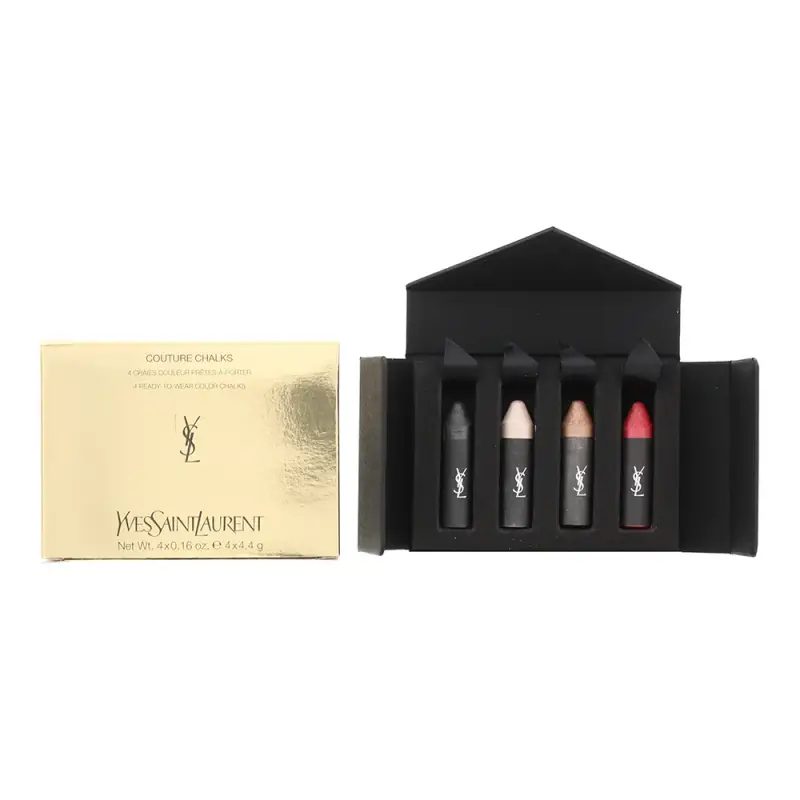 Set regalo Couture Chalks Cream Rossetto & Lip Gloss 4,4 g ciascuno Le Rouge Le Noir Le Nude Le Cuivre 4 pezzi 17,6 g