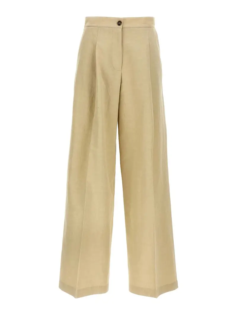 Pantaloni di lino Beige