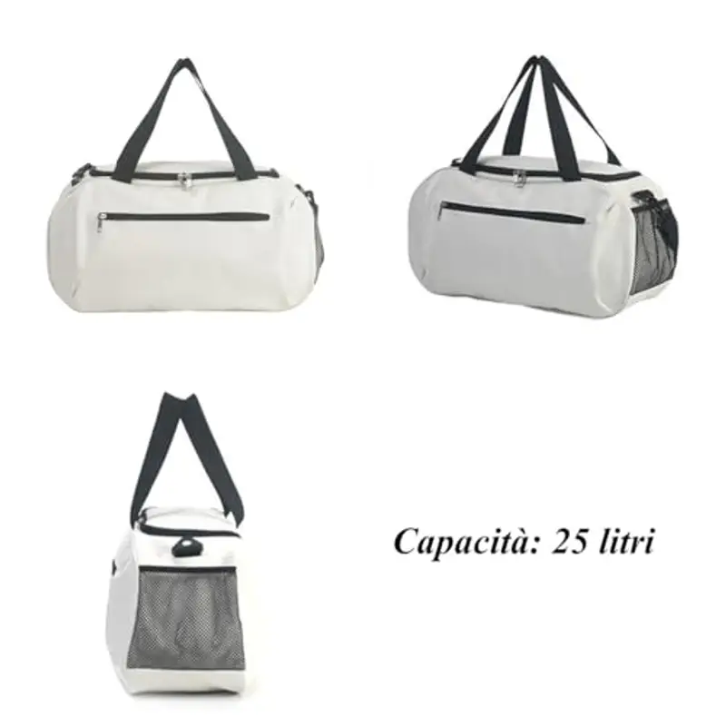 YYKSYDPT Borsa da palestra, Borsone sportivo per Donna Uomo, Borse da viaggio per il fine settimana per il nuoto, lo yoga (Nero) miniatura 3