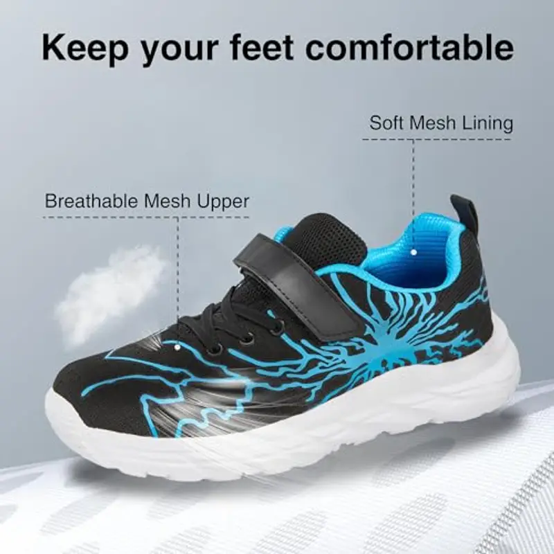 YZMML Scarpe Sportive Bambini Antiscivolo Comode e Leggere per Running e Outdoor Sneaker Casual Bambino Ragazze Ragazzi Scarpe da 28-39 EU miniatura 3