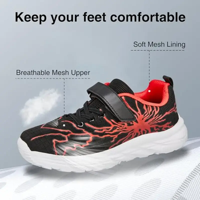 YZMML Scarpe Sportive Bambini Antiscivolo Comode e Leggere per Running e Outdoor Sneaker Casual Bambino Ragazze Ragazzi Scarpe da 28-39 EU miniatura 3