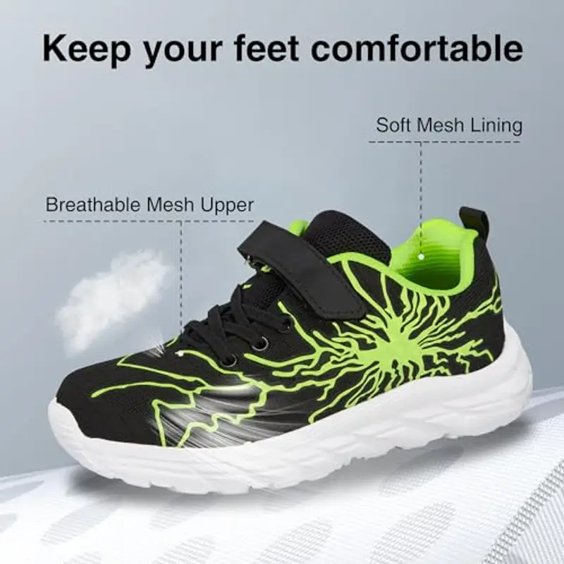 YZMML Scarpe Sportive Bambini Antiscivolo Comode e Leggere per Running e Outdoor Sneaker Casual Bambino Ragazze Ragazzi Scarpe da 28-39 EU miniatura 3