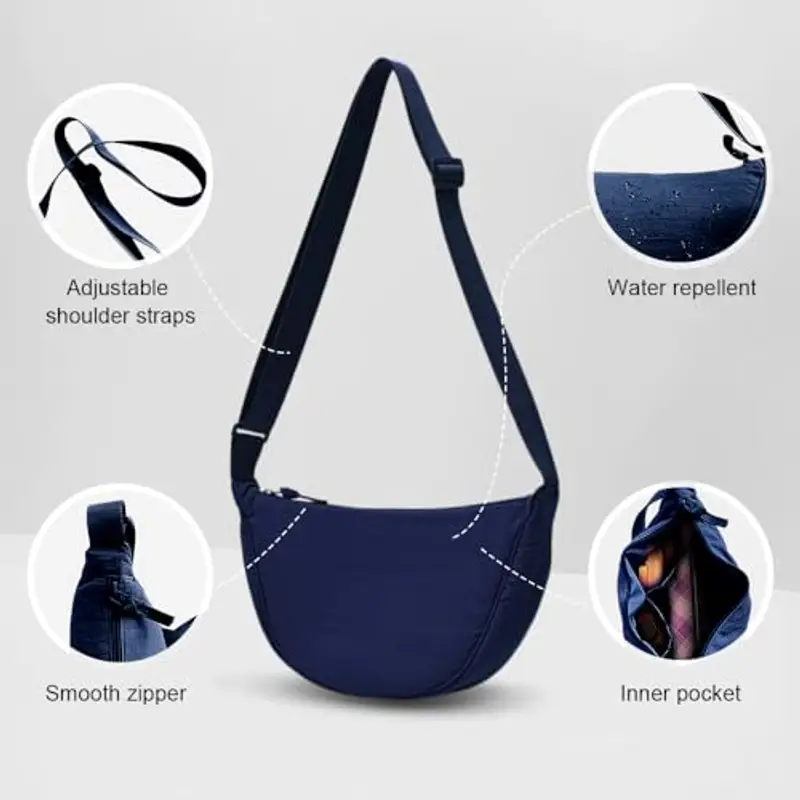 YZROHYI Marsupio Donna Crema 1597613 miniatura 3