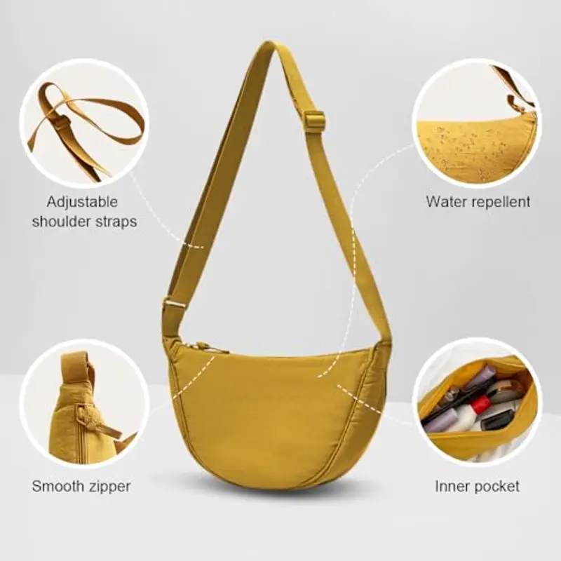 YZROHYI Marsupio Donna Giallo 1597616 miniatura 3