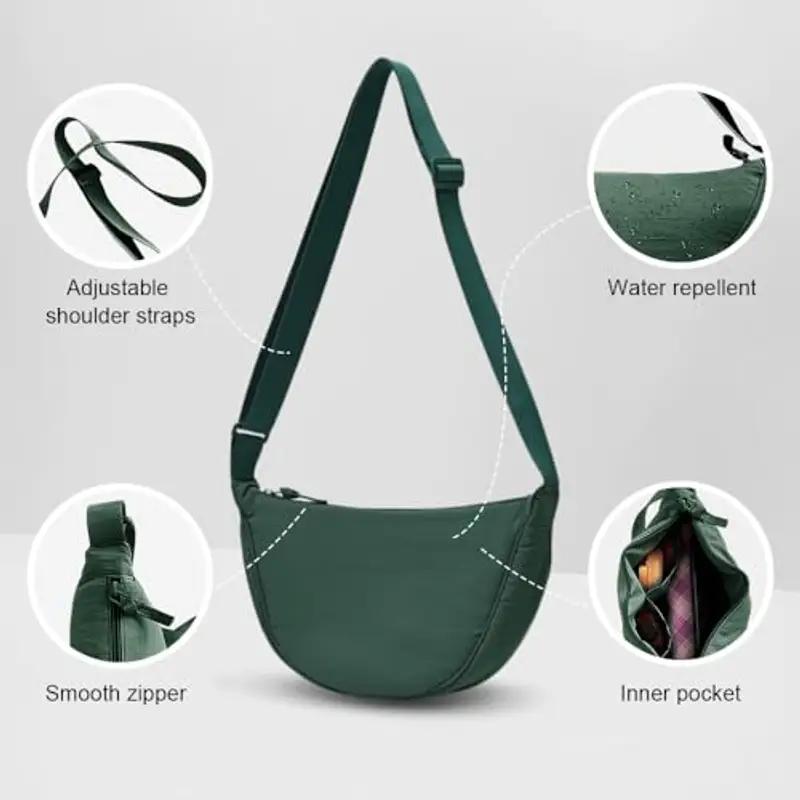 YZROHYI Borsa a tracolla Donna Crema 1597609 miniatura 3