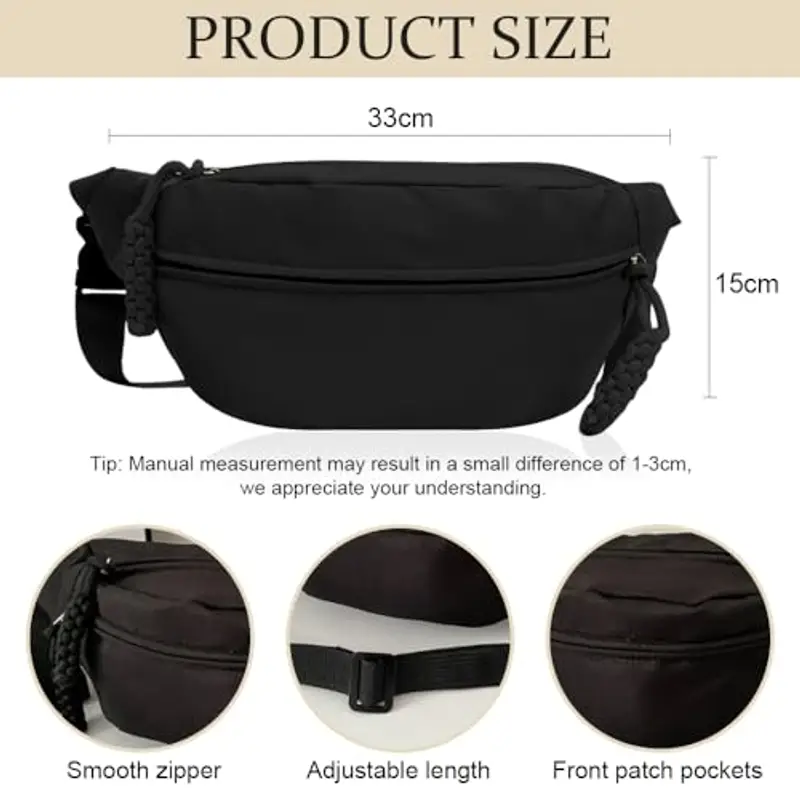 YZROHYI Borsello Donna Nero 1601646 miniatura 2