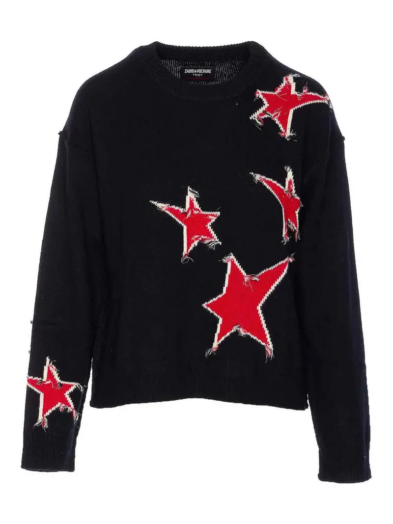 Black Markuz Ws Stars Sweater Nero