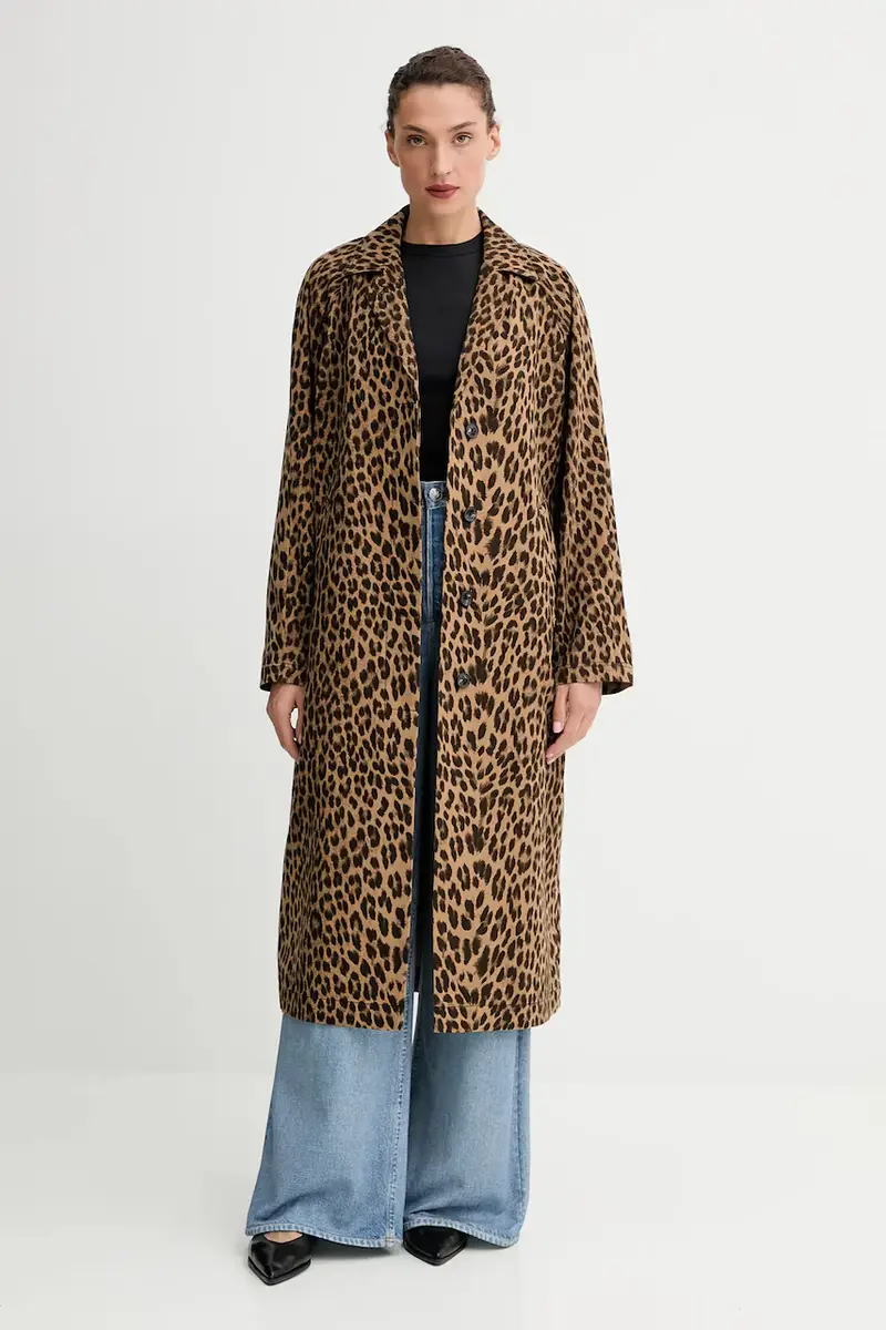 cappotto in cotone Marrone