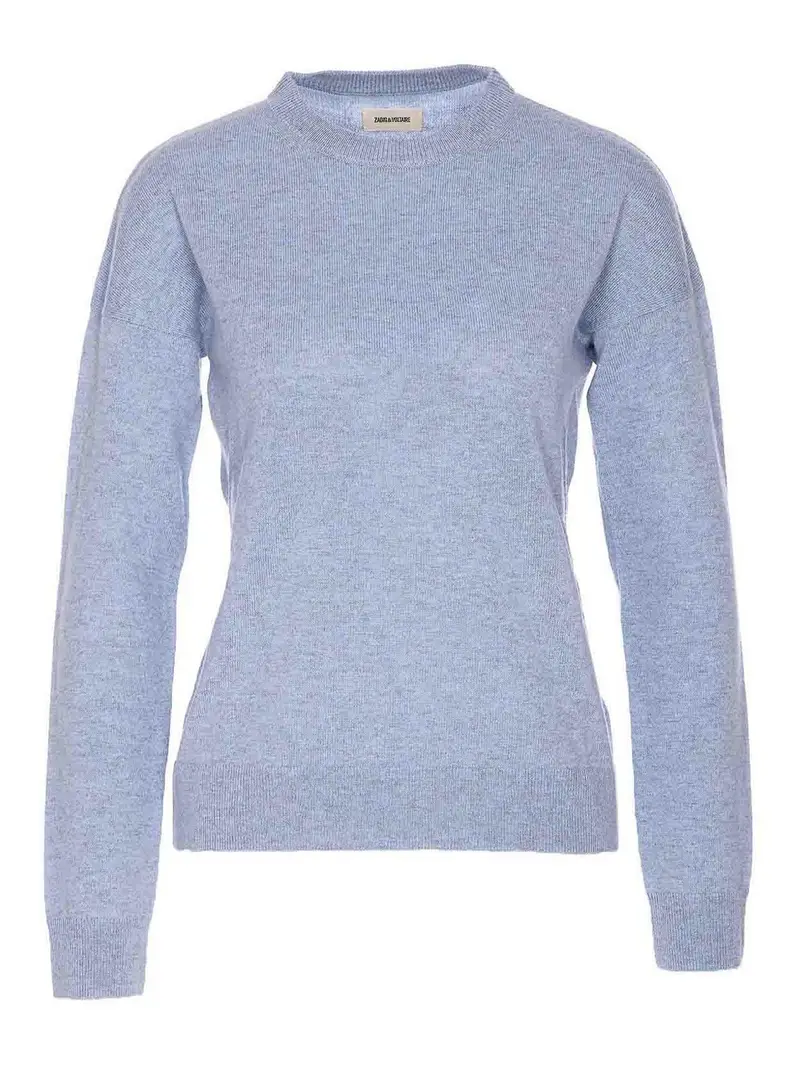 CICI WS Heart Patch Sweater Blu