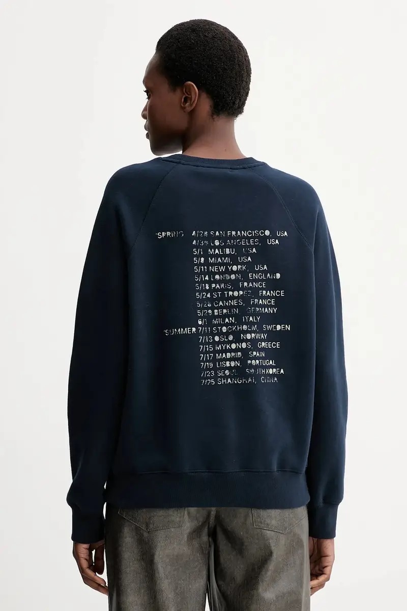 felpa donna colore blu navy JWSS01677 miniatura 3