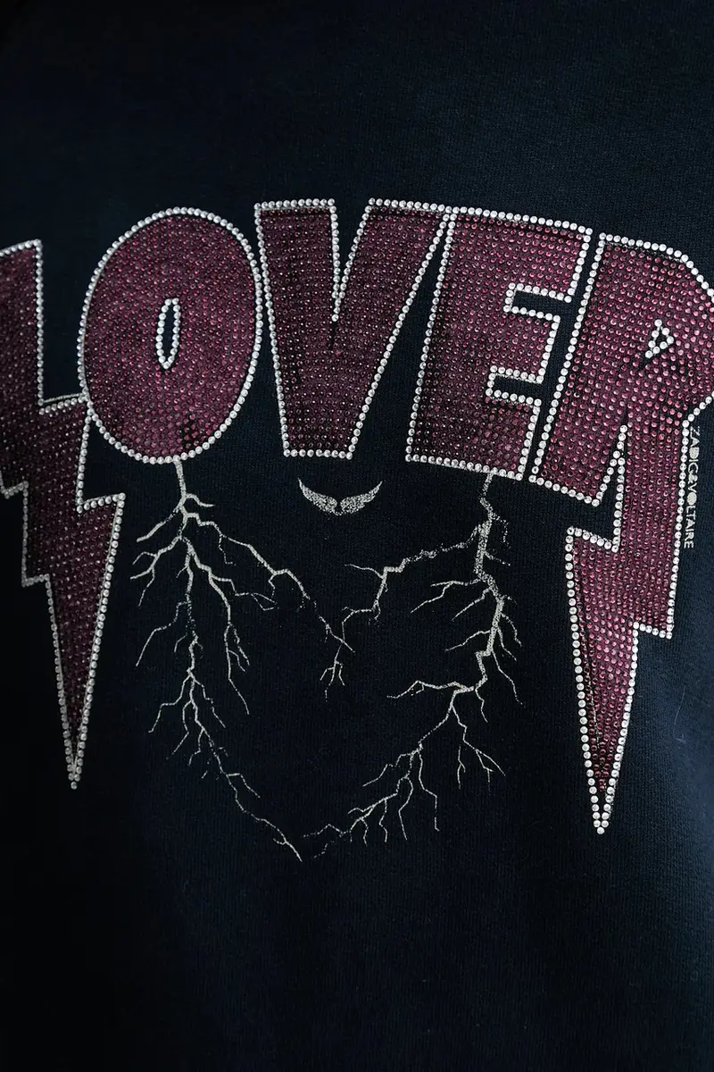 felpa donna colore blu navy JWSS01677 miniatura 5