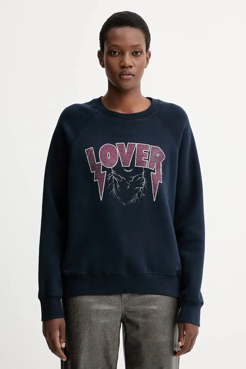 felpa donna colore blu navy JWSS01677