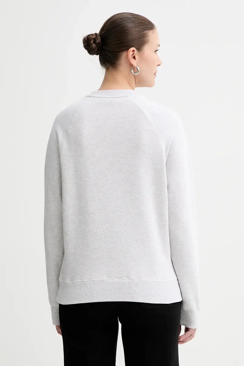 felpa donna colore grigio con applicazione JWSS01722 miniatura 3