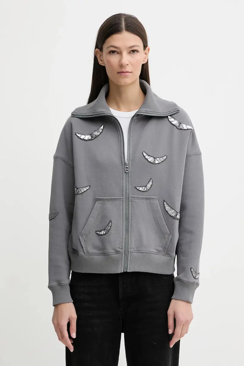 felpa in cotone Grigio