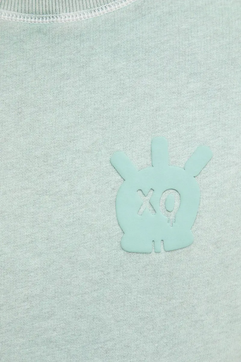 felpa in cotone uomo colore turchese JMSS00217 miniatura 5