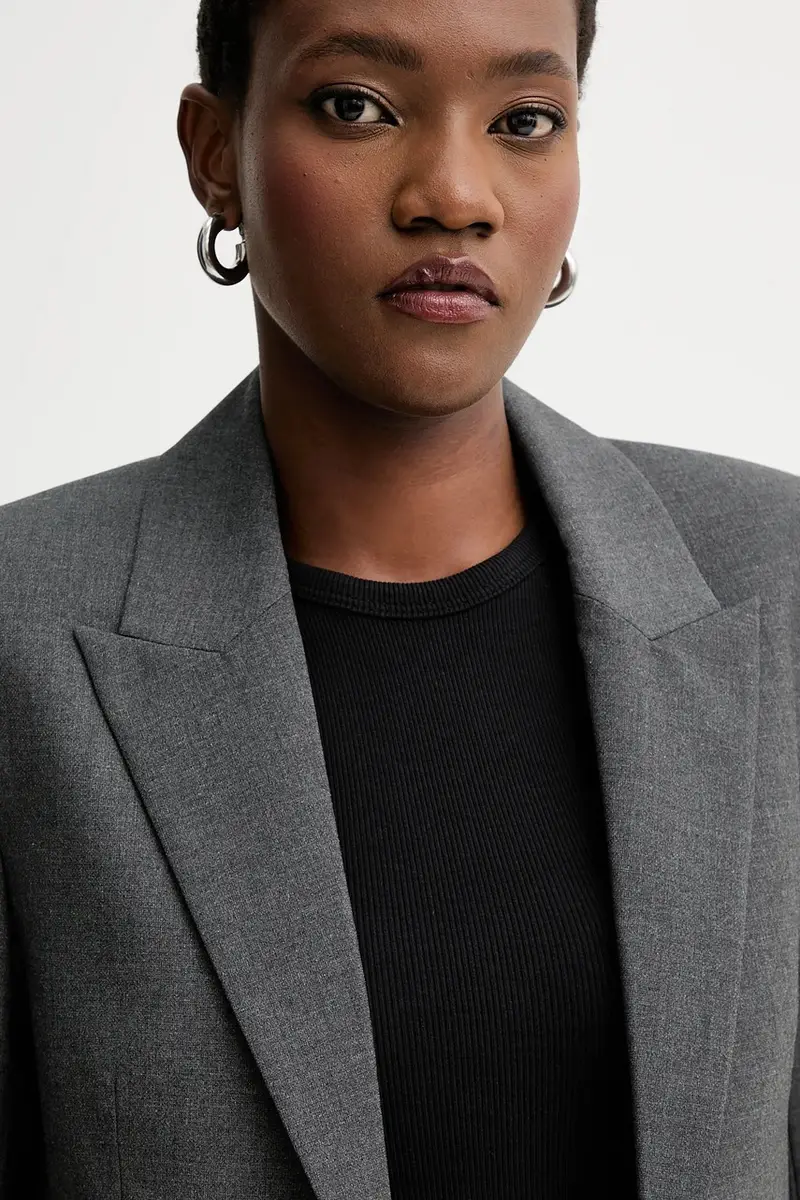 giacca colore grigio WWBL01946 miniatura 4