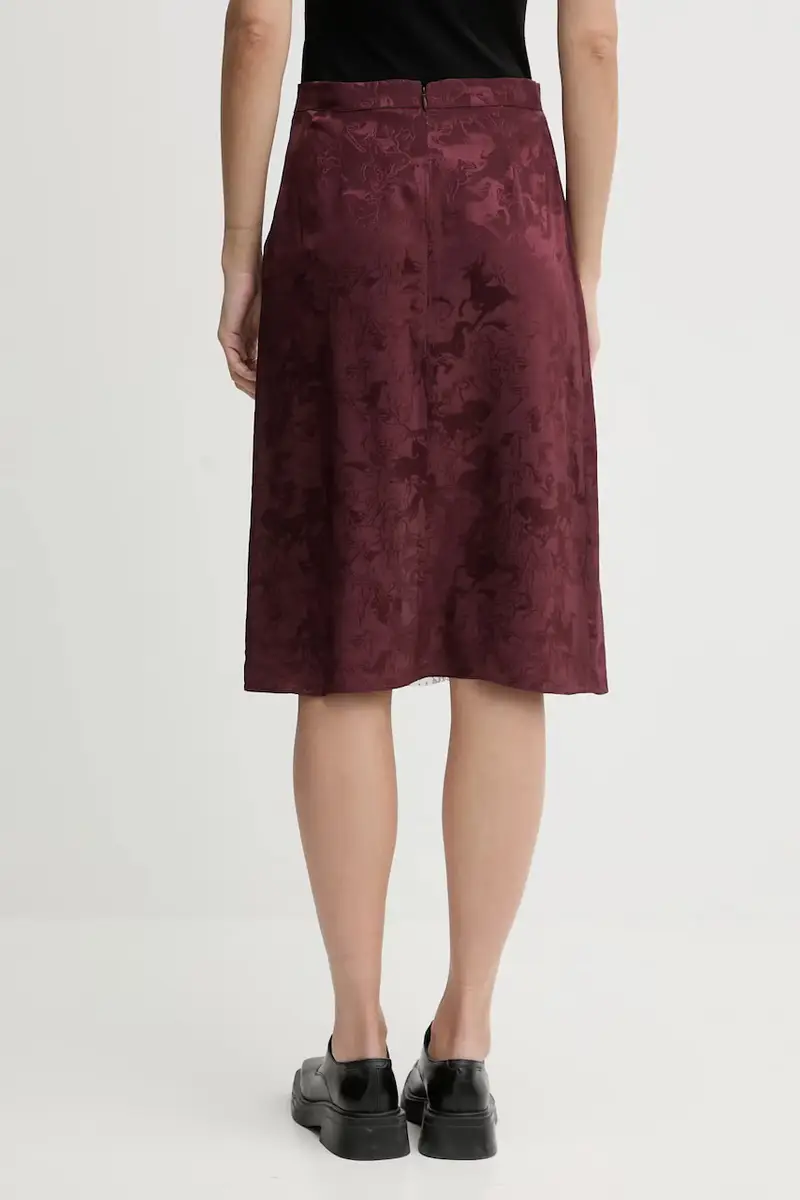 gonna in seta Granata miniatura 3