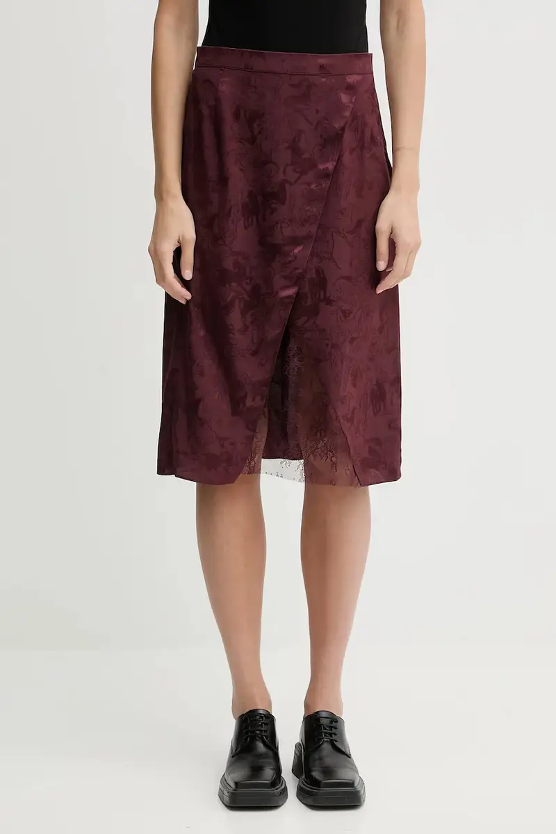 gonna in seta Granata