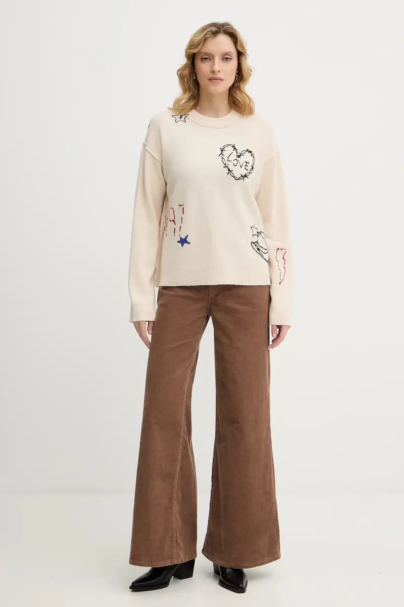 maglione in cachemirie Beige miniatura 2