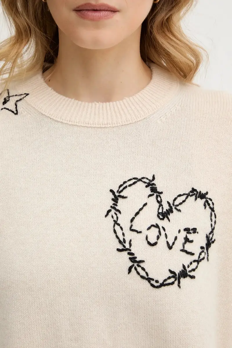 maglione in cachemirie Beige miniatura 5