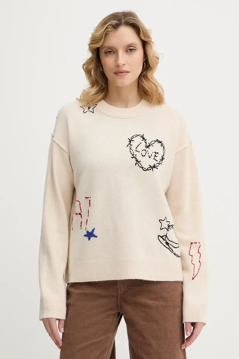 maglione in cachemirie Beige