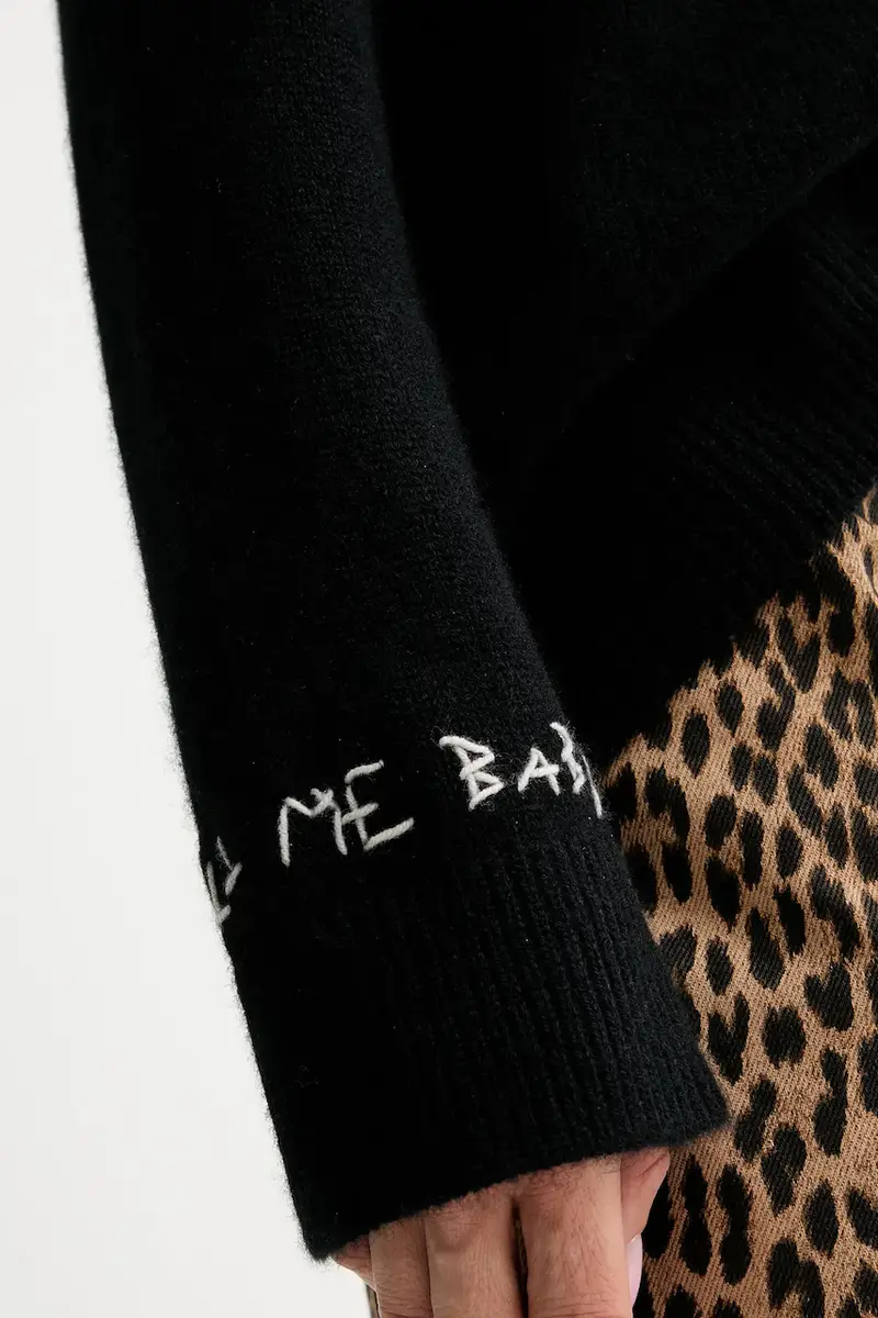 maglione in cachemirie Nero miniatura 5