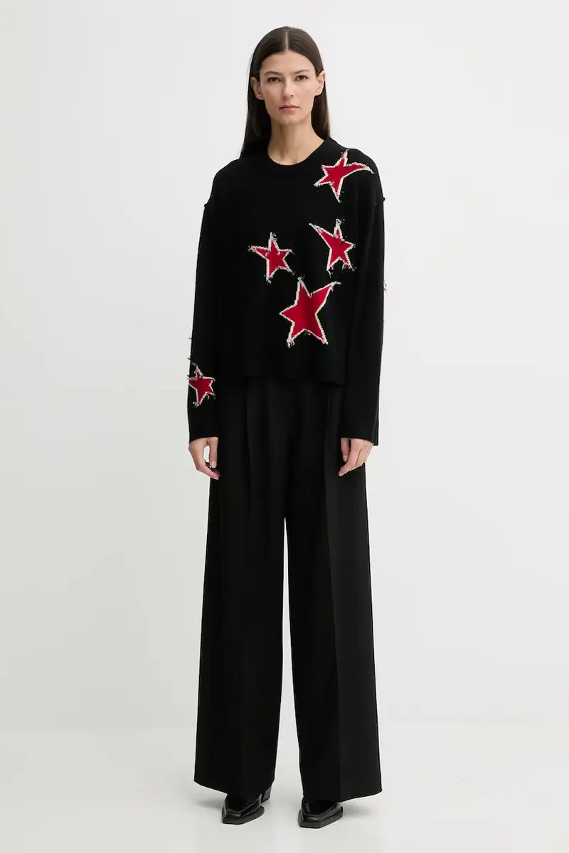 maglione in cachemirie Nero miniatura 2