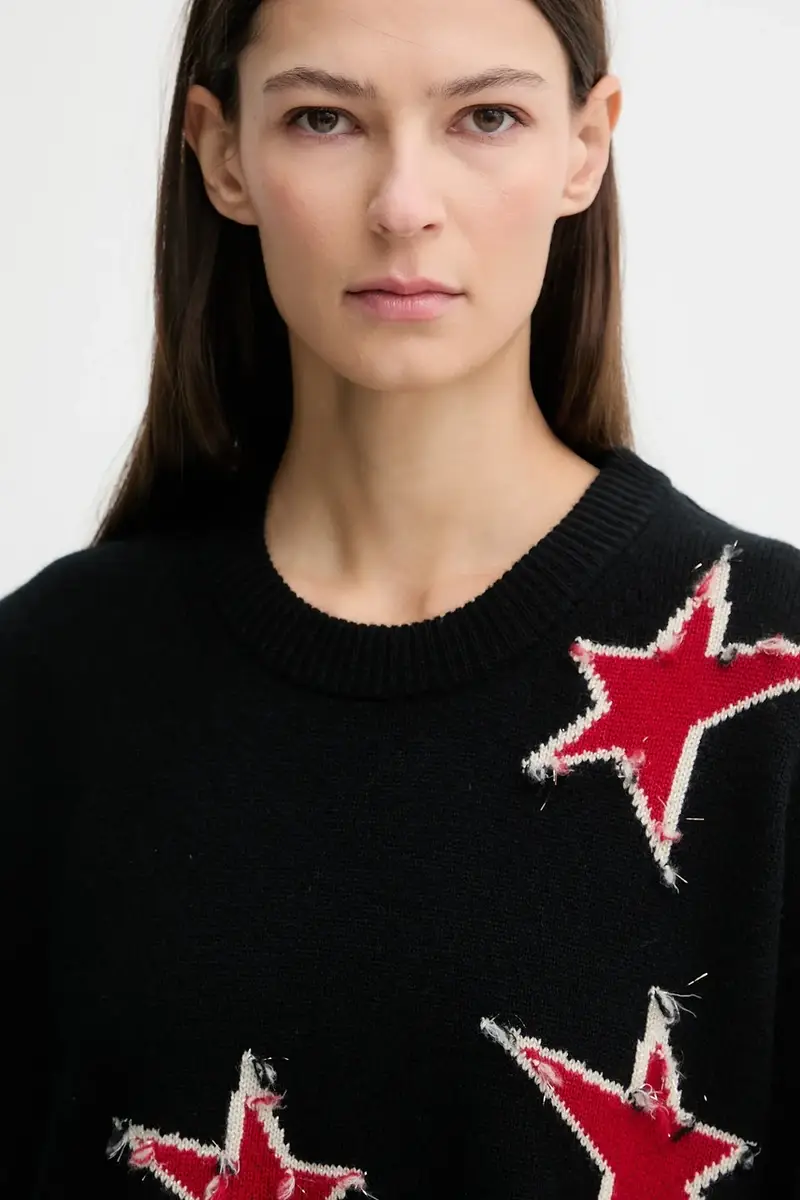 maglione in cachemirie Nero miniatura 4