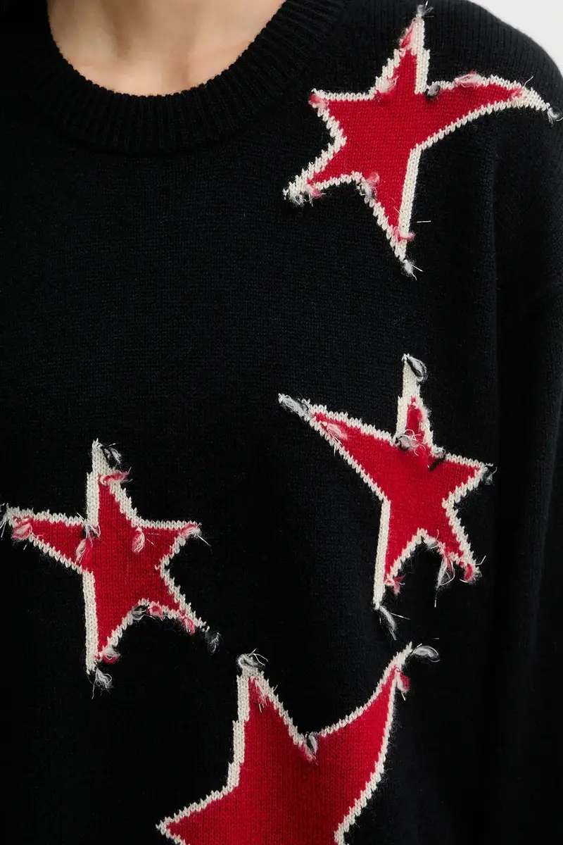 maglione in cachemirie Nero miniatura 5