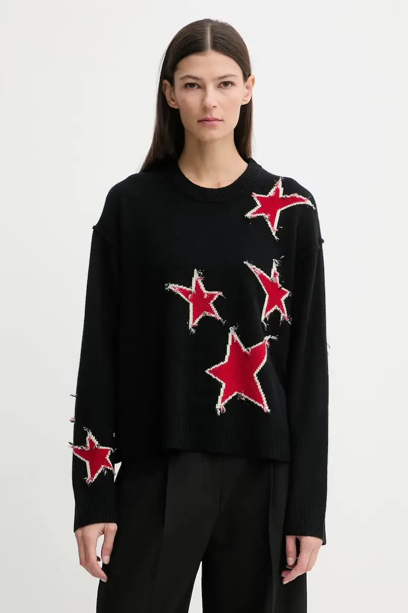 maglione in cachemirie Nero