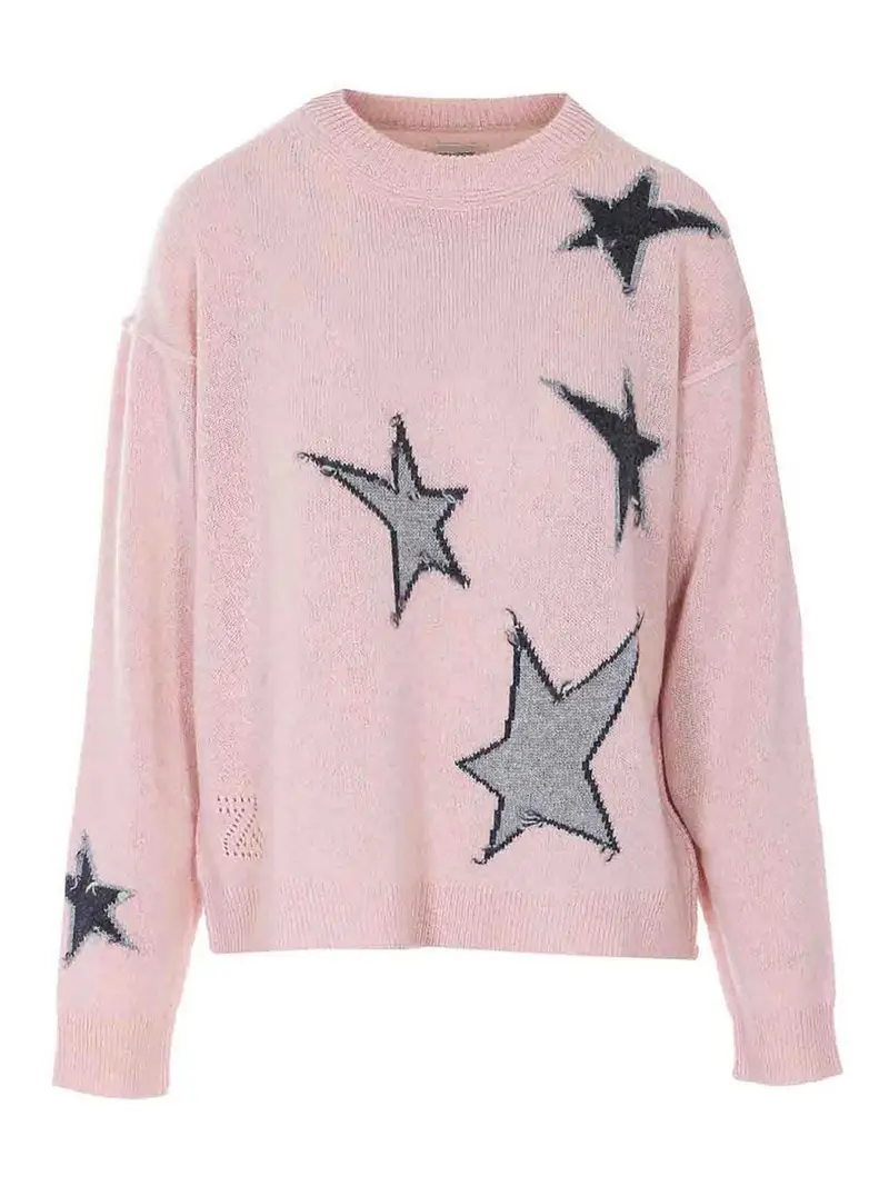 Maglione Markuz Stelle Color Carne E Neutri