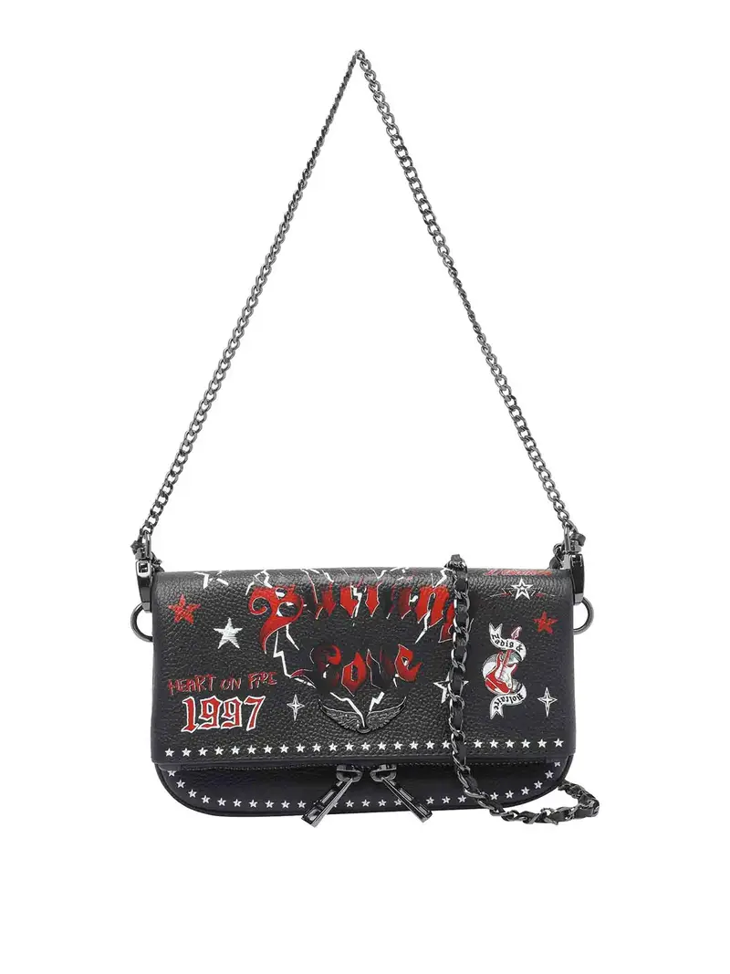 Nano Rock Punk Crossbody Borse Nero