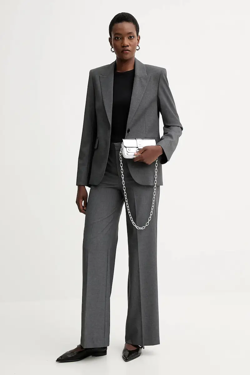 pantaloni donna colore grigio WWPA01875 miniatura 2