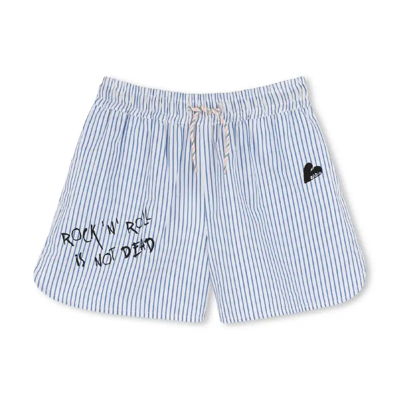 per ragazza X60349 Pantaloncini in twill di cotone blu (14años= 156/162cm), Casual, moda per bambini