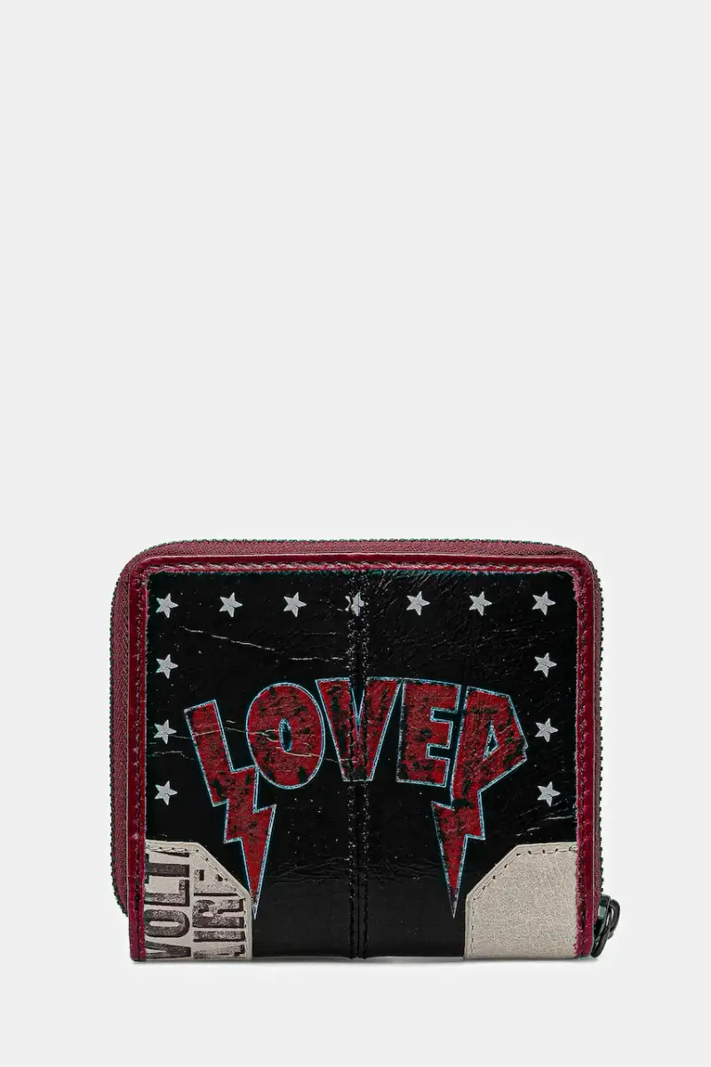 portafoglio in pelle donna colore nero LWSG03712