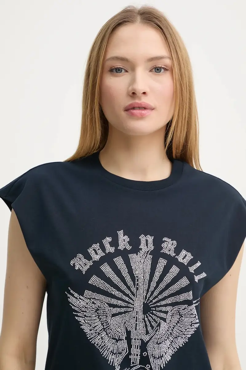 Zadig & Voltaire T-shirt Donna Blu 3245961 miniatura 4